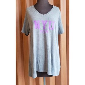 Gear for sports NYU MOM size 2XL NWT gray V-neck knit top